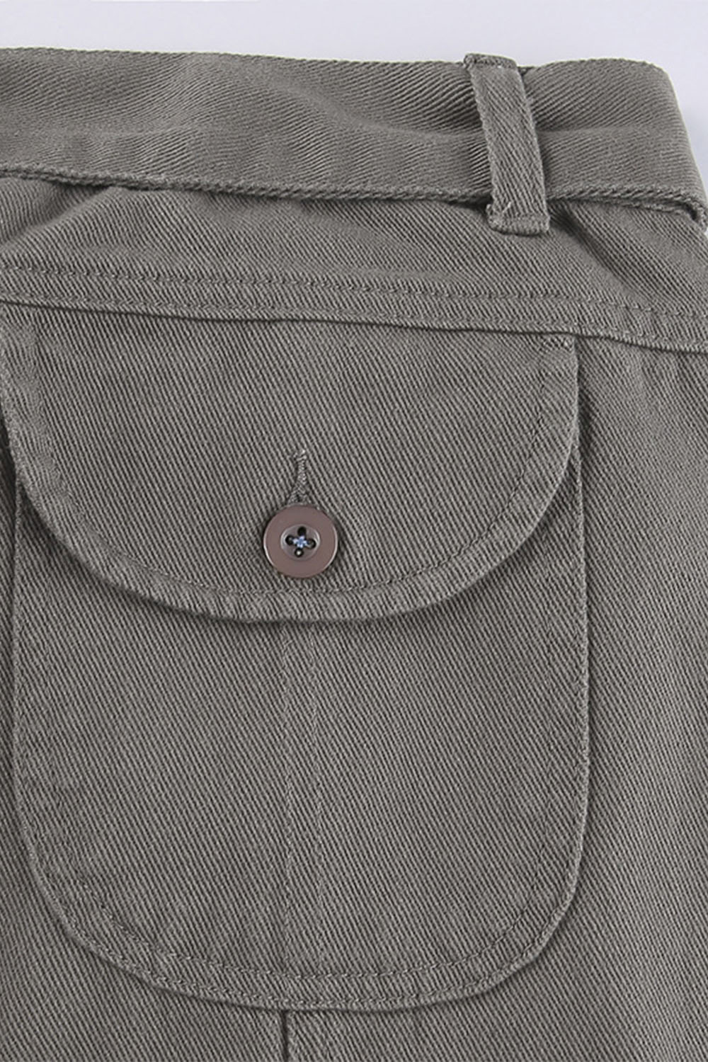 Low Waist Drawstring Pockets Denim Cargo Jeans