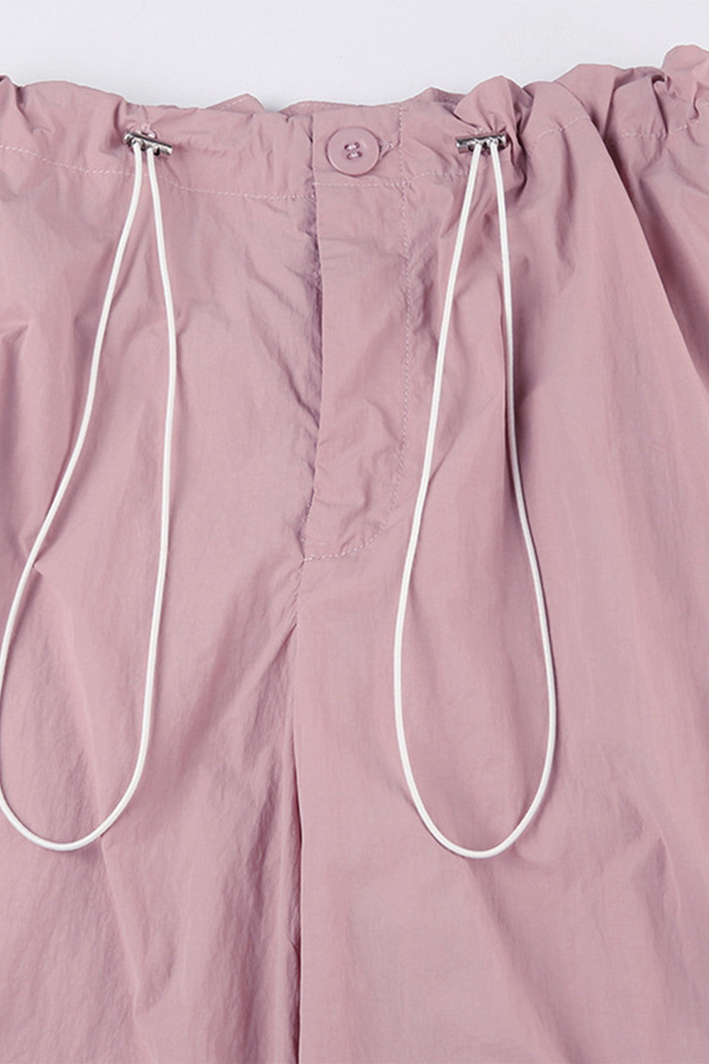 Zipper Split Pocket Design Pink Cargo Pants